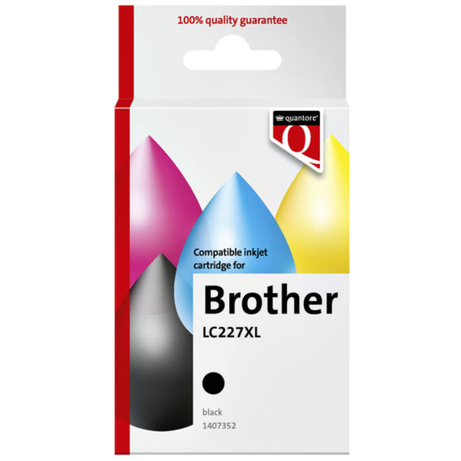 Inktcartridge Quantore alternatief tbv Brother LC227XL zwart