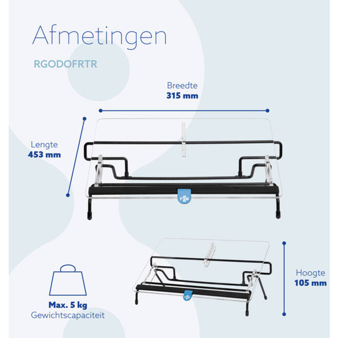Documenthouder R-Go Flex Read Verstelbaar