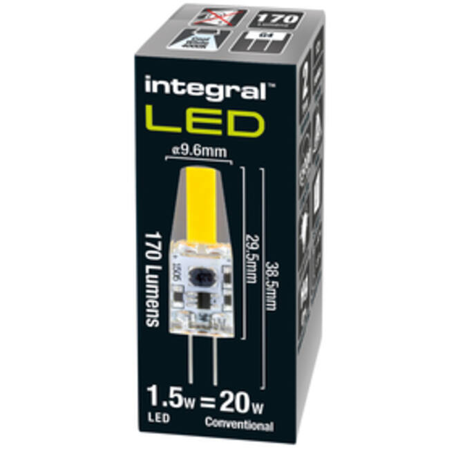 Ledlamp Integral G4 4000K koel wit 1.5W 170lumen