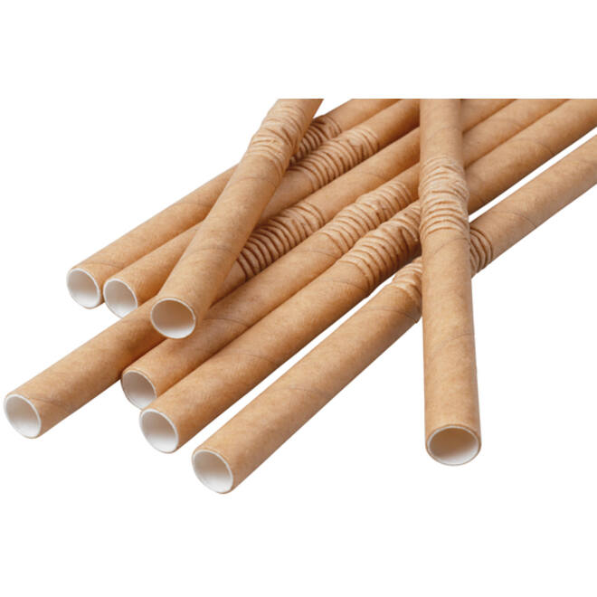 Drinkrietje IEZZY karton buigbaar 6x240mm 100% fair 200 st bruin