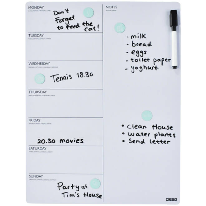 Magnetische planner Desq week 40x30cm magnetisch