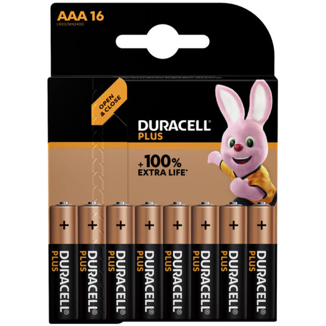 Batterij Duracell Plus 16xAAA