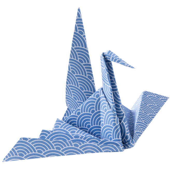 Vouwblaadjes Folia 80gr 15x15cm 50 vel 2-zijdig Japan 10 designs assorti kleuren
