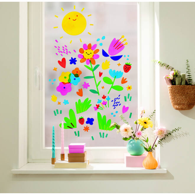 Raamfolie Folia 23x33cm 10 vel 10 kleuren