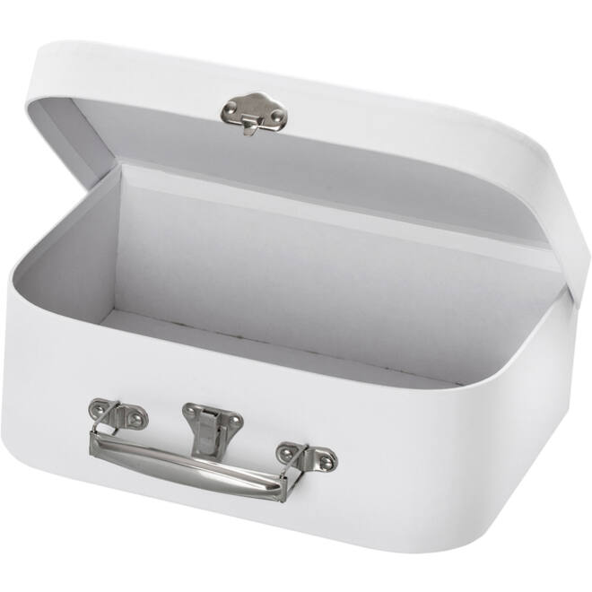 Koffer Folia set à 2 stuks 23x15x6.5cm en 18x13x6cm wit