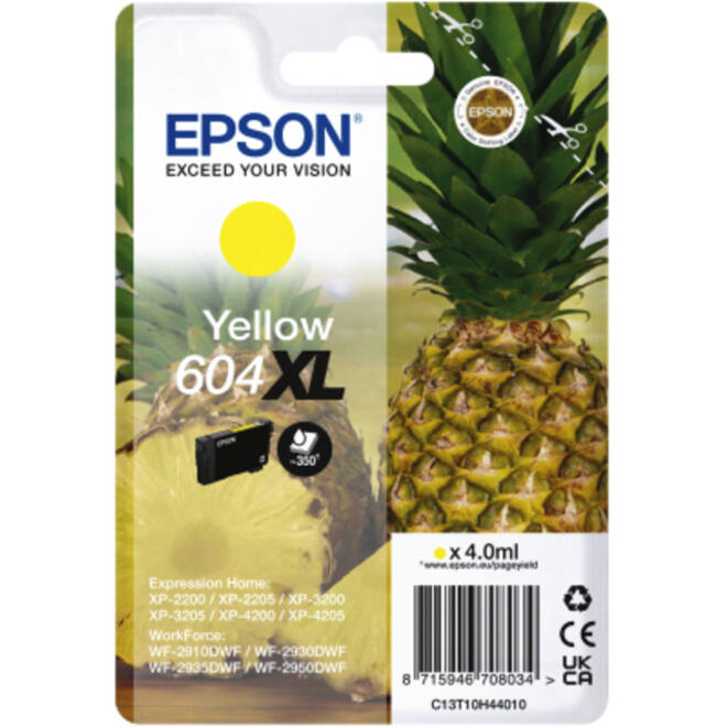 Inktcartridge Epson 604XL T10H44 geel