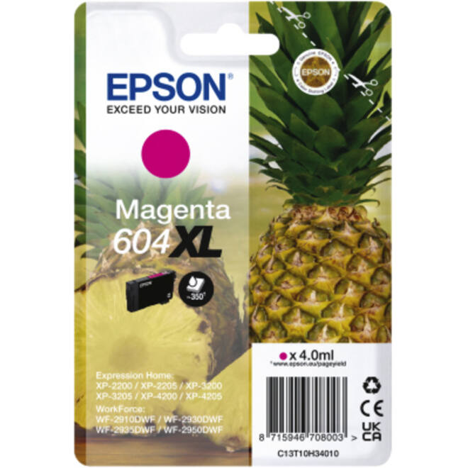 Inktcartridge Epson 604XL T10H34 rood
