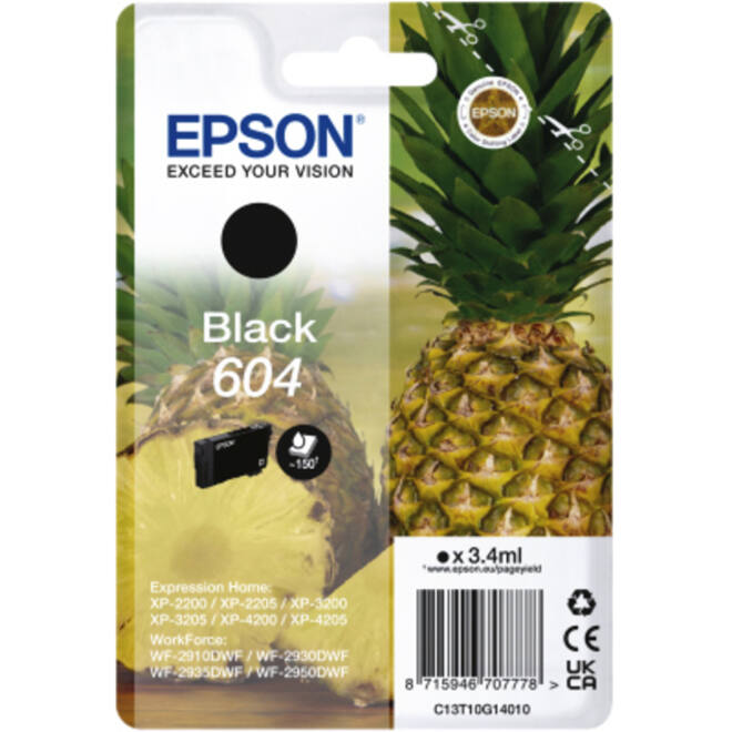 Inktcartridge Epson 604 T10G14 zwart