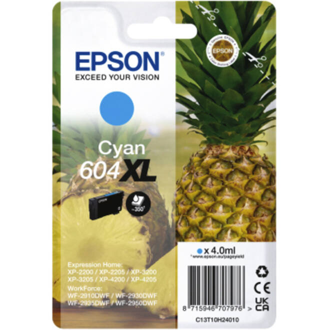 Inktcartridge Epson 604XL T10H24 blauw