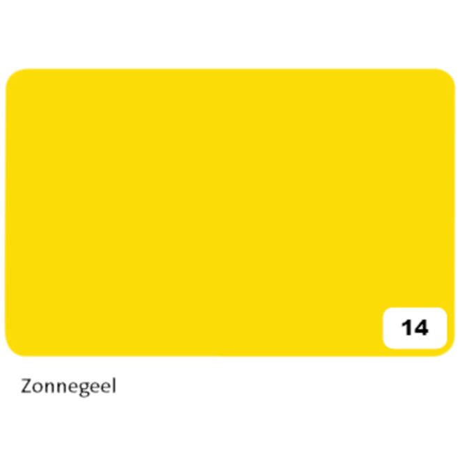 Fotokarton Folia 2-zijdig 50x70cm 300gr nr14 zonnegeel