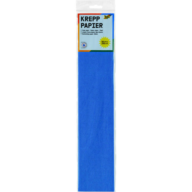 Crêpepapier Folia 250x50cm nr128 briljantblauw