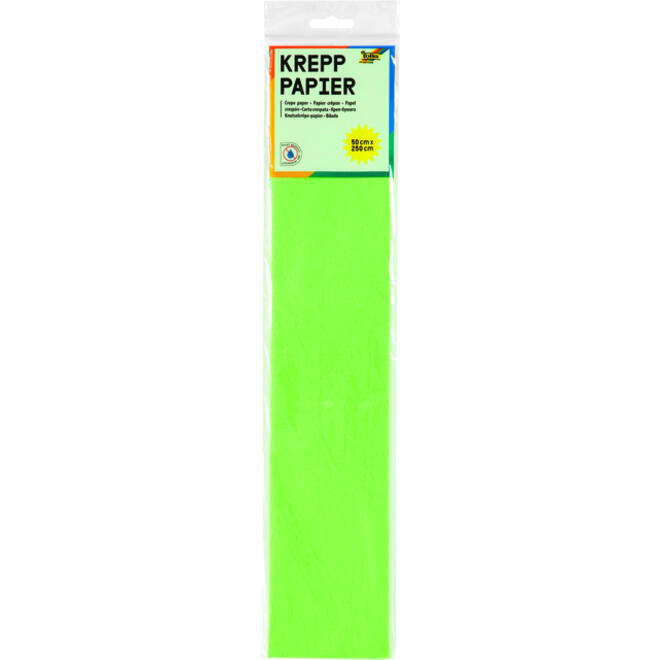 Crêpepapier Folia 250x50cm nr145 lichtgroen