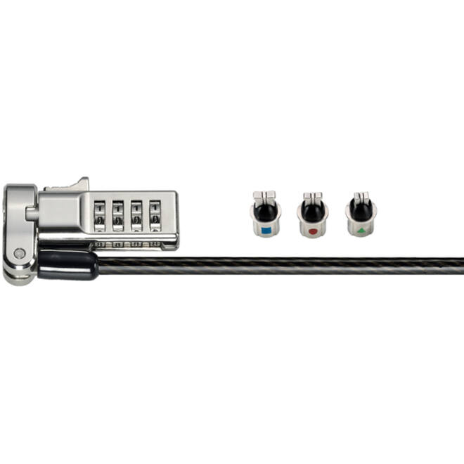 Laptopslot Kensington universeel 3-in-1 met cijfercombinatie