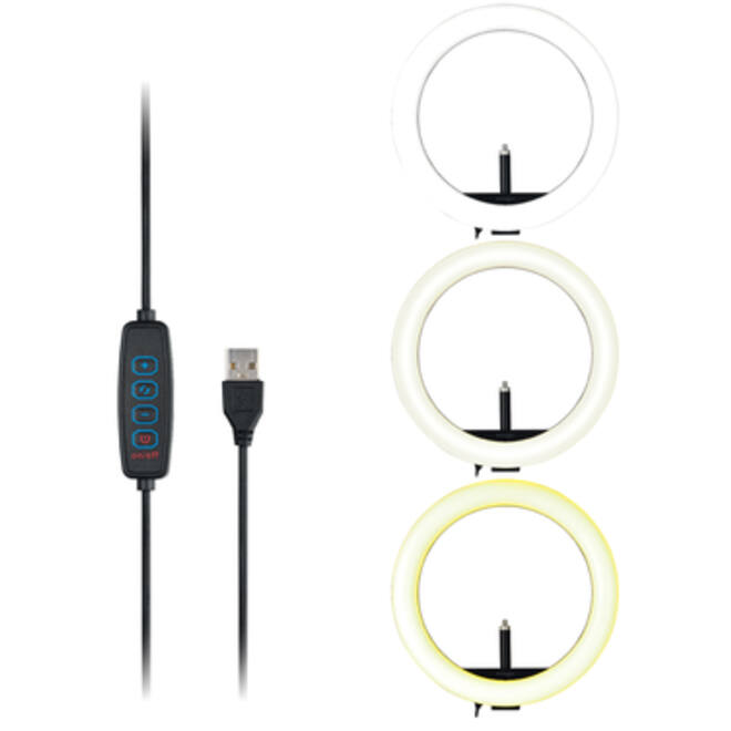 Ringlamp Kensington L1000 Bicolour met webcam mount