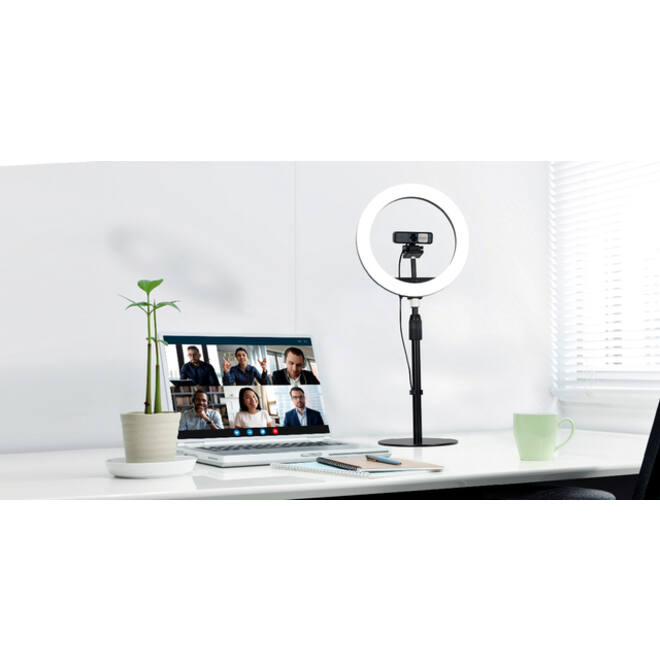 Ringlamp Kensington L1000 Bicolour met webcam mount