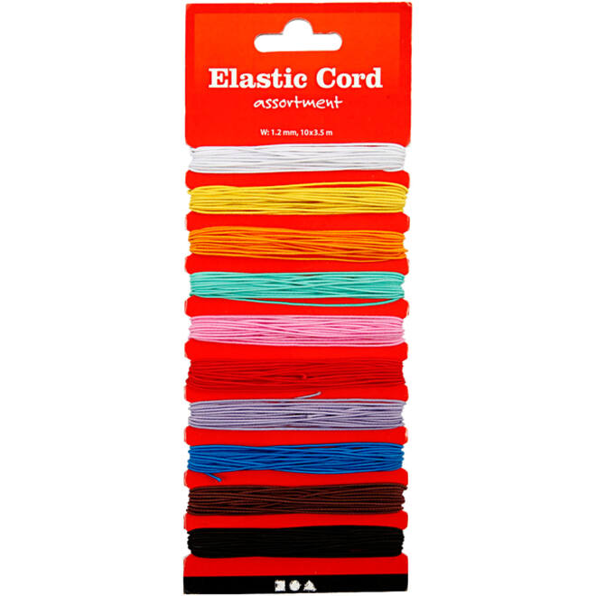 Elastiek Creativ Company 10 kleuren à 3.5m