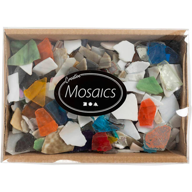Mozaïek Creativ Company grootte 8-20mm dikte 2-3mm 2kg assorti