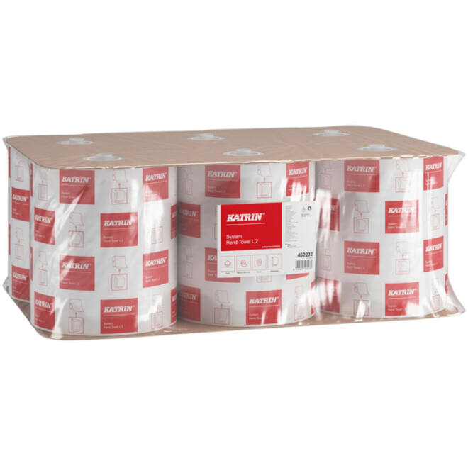 Handdoekrol Katrin 2-laags wit large 200mx209mm