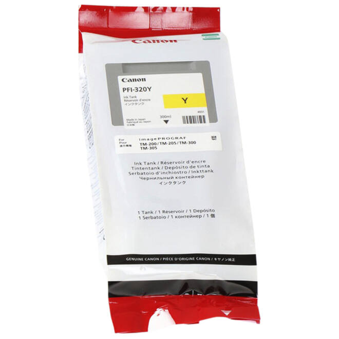Inktcartridge Canon PFI-320 geel