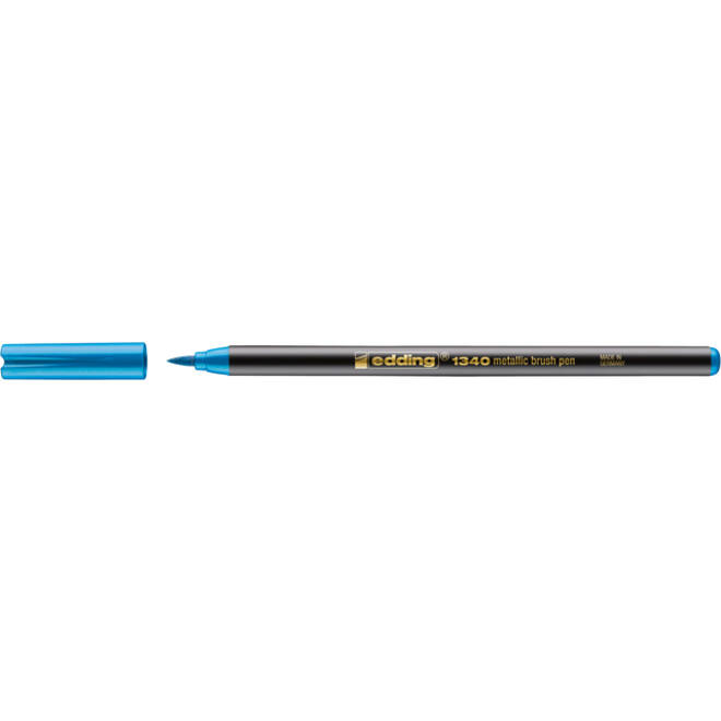 Brushpen edding 1340 metallic blauw