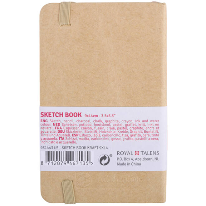 Schetsboek Talens Art Creation kraft 9x14cm 140gr 80vel