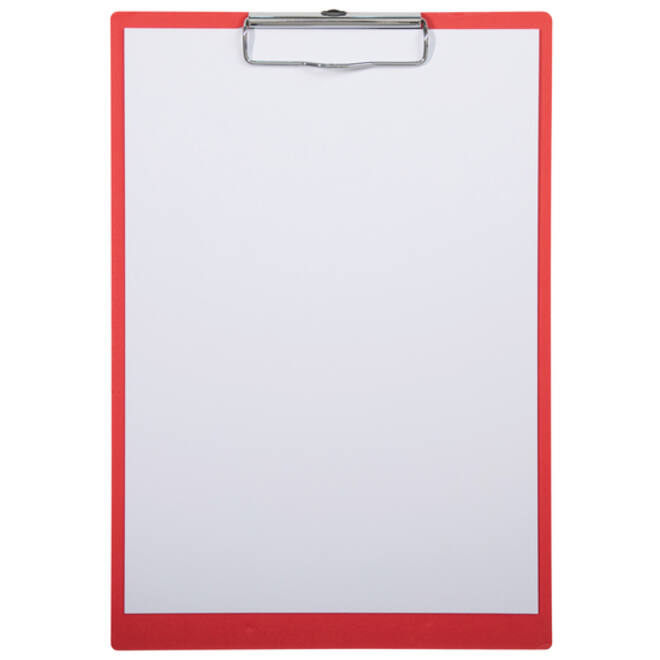 Klembord MAULbalance A4 staand versterkt 3mm karton rood