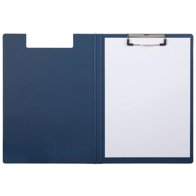 Klembordmap MAULbalance A4 versterkt karton rug 8mm blauw