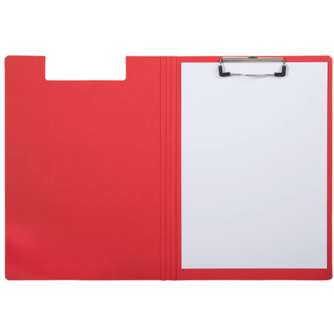 Klembordmap MAULbalance A4 versterkt karton rug 8mm rood
