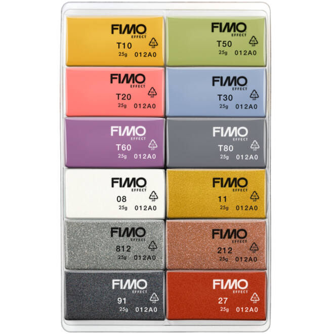 Klei Fimo soft colour pak à 12 mode kleuren