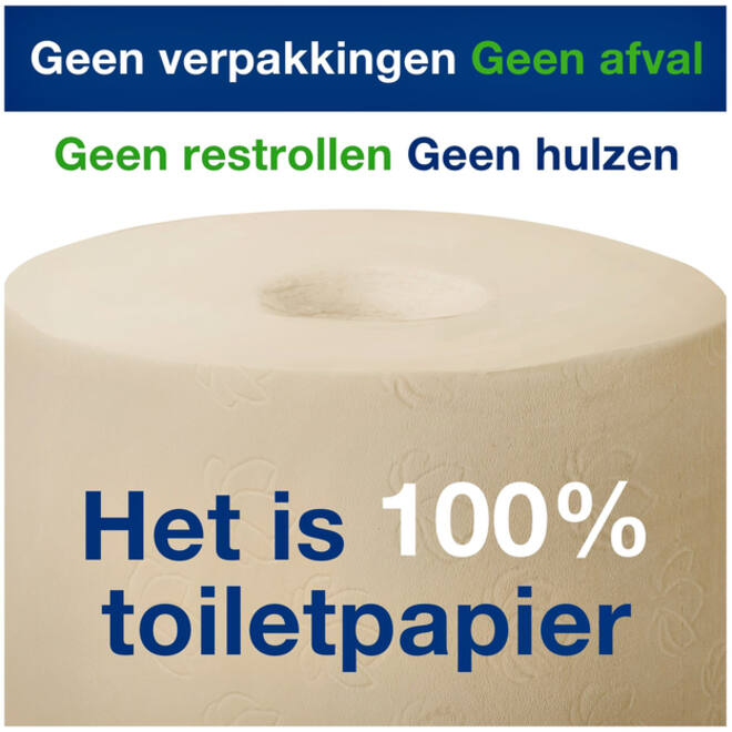 Toiletpapier Tork T7 hulsloos Natural Advanced midsize 2-laags 900vel 472155