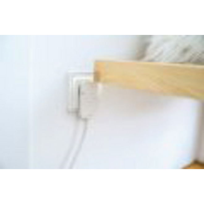 Verlengsnoer Brennenstuhl met platte stekker H05VV-F3G1.5 5 meter wit