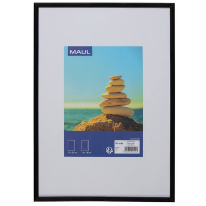 Fotolijst MAUL art 21x30cm kunststof frame zwart