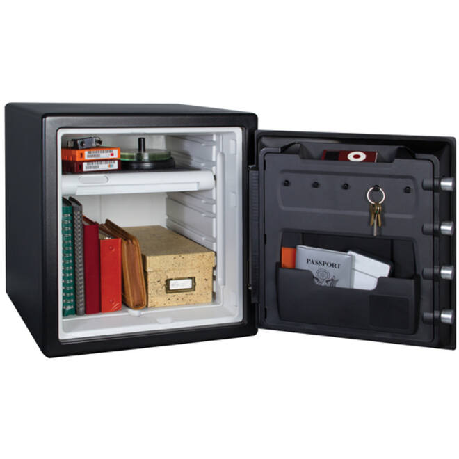 Kluis MasterLock brandvrij en waterdicht electronisch combi-slot XL zwart ZA43