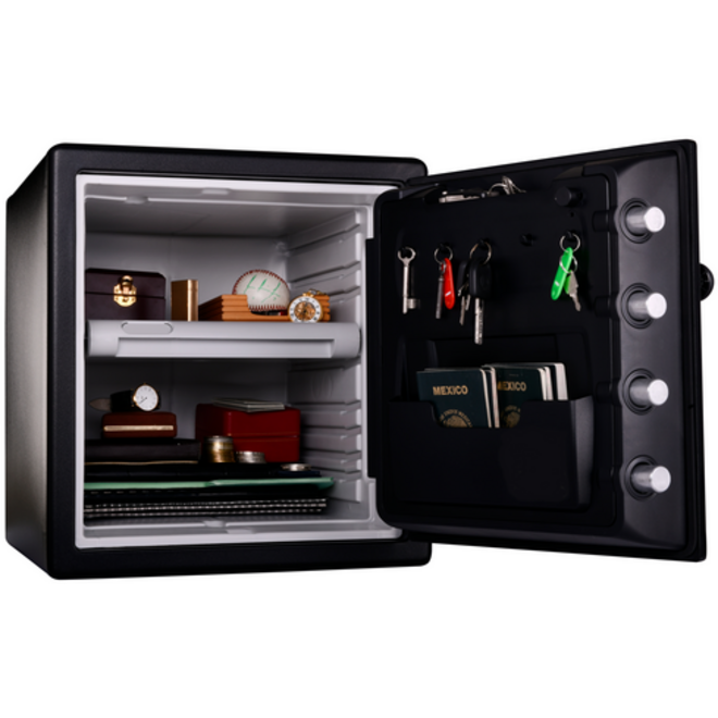Kluis MasterLock brandvrij en waterdicht electronisch combi-slot XL zwart ZA43