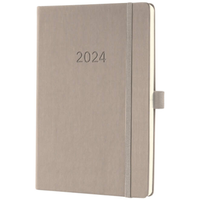 Agenda 2024 Sigel Conceptum A5 7dagen/2pagina's taupe