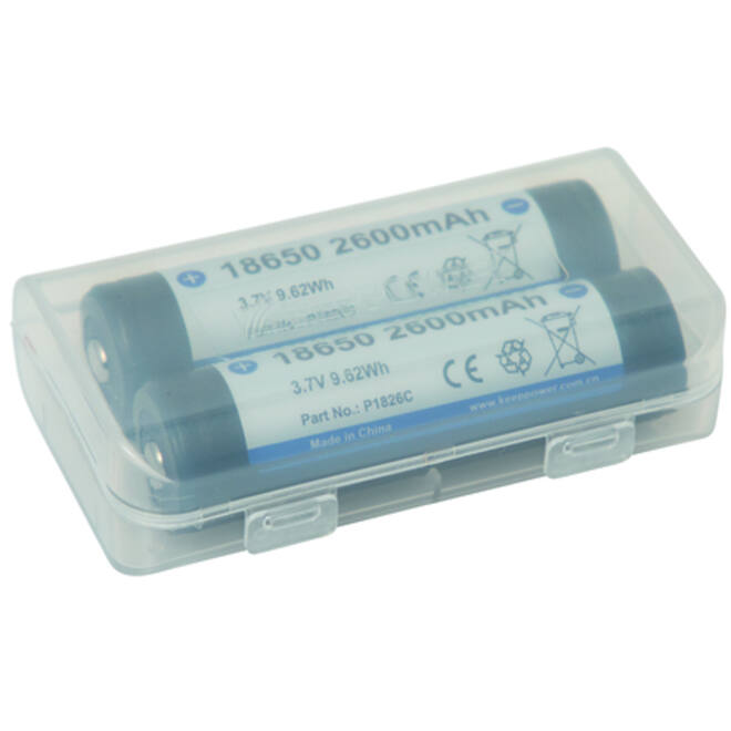 Accu 18650-26H, PCB beschermd, 2600mAh, 3,7V