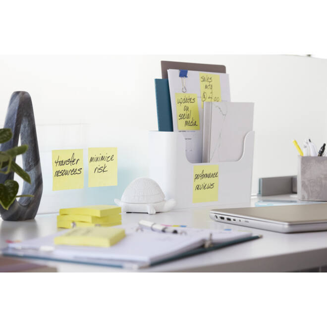 Memoblok Post-it 656 Super Sticky 51x76mm geel 12 stuks