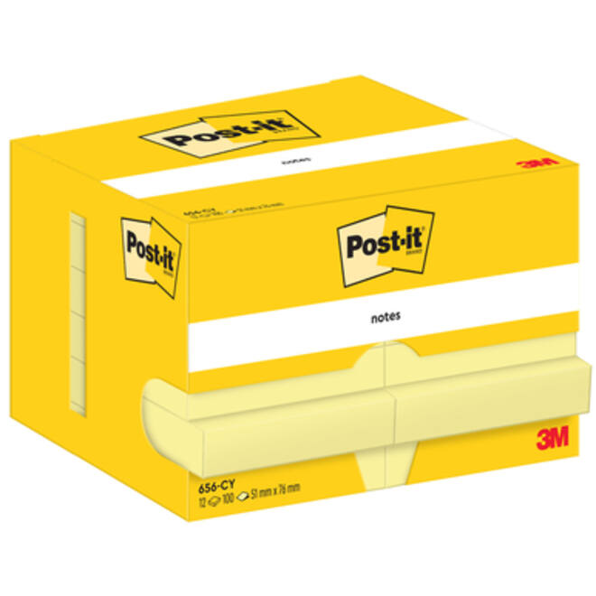 Memoblok Post-it 656 51x76mm canary yellow