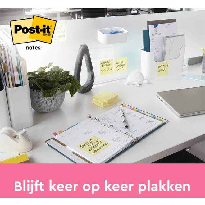 Memoblok Post-it Z-Note R350 76x127mm geel