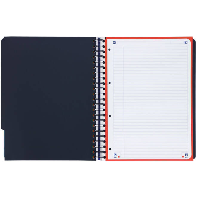 Projectboek Oxford School A4+ lijn 4-gaats 240 pagina's 80gr aqua