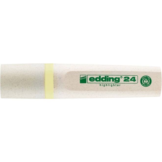 Markeerstift edding 24 Ecoline pastel geel