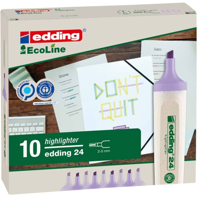 Markeerstift edding 24 Ecoline pastel violet