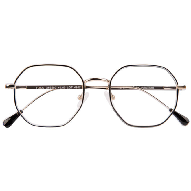 Leesbril I Need You +1.00 dpt Yoko zwart-goud