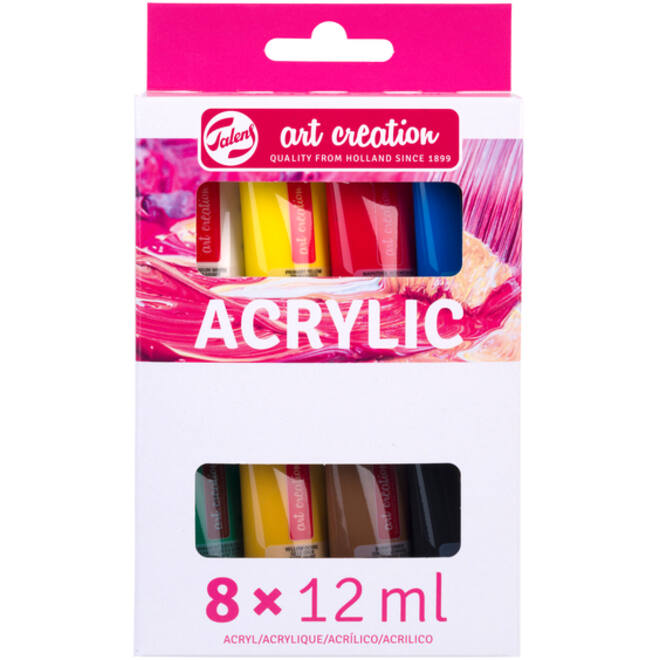 Acrylverf Talens Art Creation 12ml set à 8 kleuren