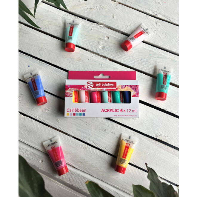 Acrylverf Talens Art Creation Caribbean 12ml set à 6 kleuren