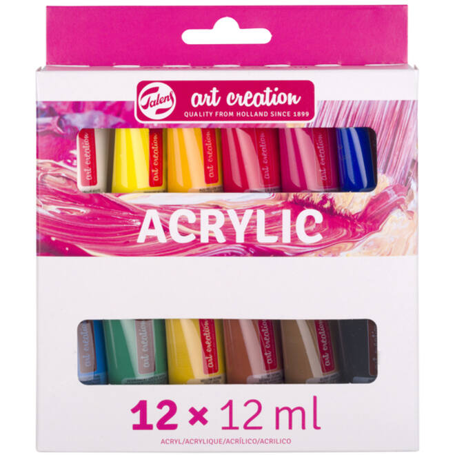 Acrylverf Talens Art Creation 12ml set à 12 kleuren