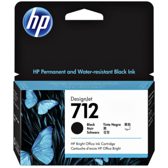 Inktcartridge HP 712 3ED70A zwart