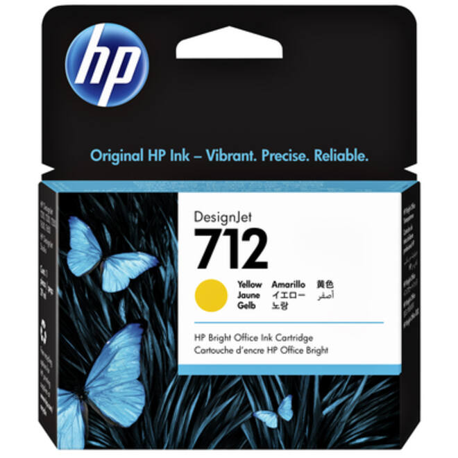 Inktcartridge HP 712 3ED69A geel