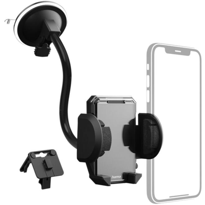 Smartphonehouder Hama 2-in-1 voor de auto