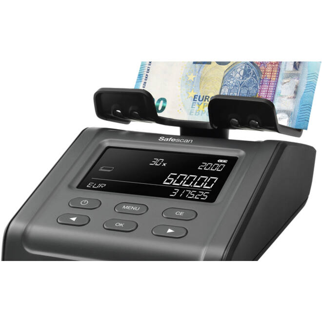 Geldtelweegschaal Safescan 6165 zwart
